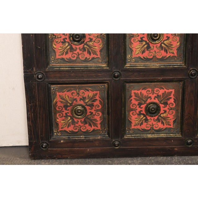 Coffee Early 20th Century Italian 6.5 Ft Long Paneled Wall Plaque For Sale - Image 8 of 12