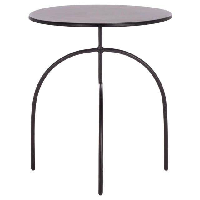 Black Saburo Ronin Accent Table in Black, 18" For Sale - Image 8 of 8