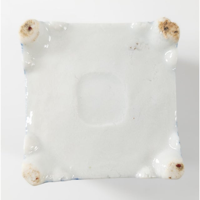 Blue Mid-Century Japanese Blue and White Reticulated Censer or Pot Pourri For Sale - Image 8 of 8