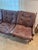 Beautiful Vintage Three Seat High Back “Hunter” Sofa in Leather Attributed to Torbjørn Afdal, Made in Norway, Circa 1960s For Sale - Image 9 of 12