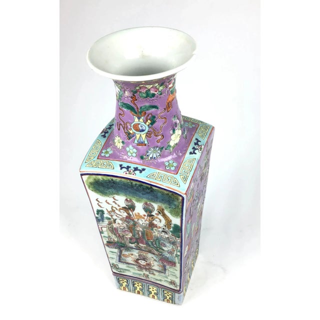 Ceramic 1920’s Antique Chinese Porcelain Vase For Sale - Image 7 of 13