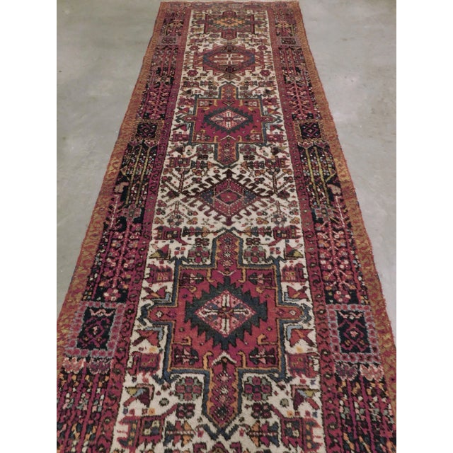Persian 1940s Vintage Persian Runner Rug For Sale - Image 3 of 13