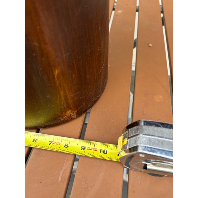 Vintage Brass Copper Metal Wood Large Balance Scales For Sale - Image 11 of 11