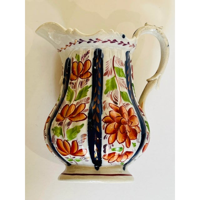 Hand painted EnglishImari small pitcher/ creamer. this is such a beauty, great for even a small boquet of flowers. Perec...