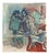 Mino Maccari, The Farewell, Mid-20th Century, Watercolor For Sale