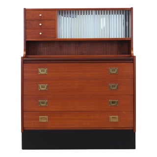 Danish Teak Secretary, 1970s For Sale