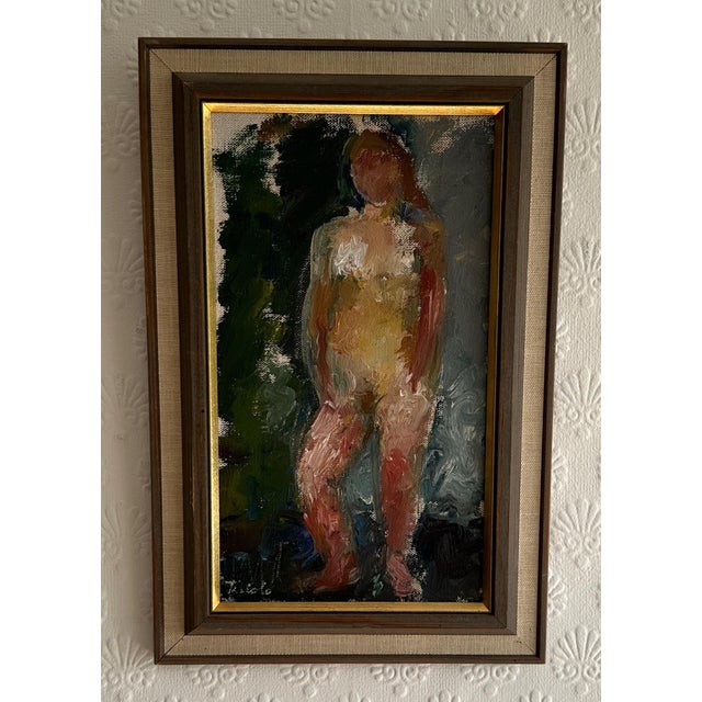 1960s Gunnel Tiriolo, Female Model, 1963, Oil on Canvas, Framed For Sale - Image 5 of 16