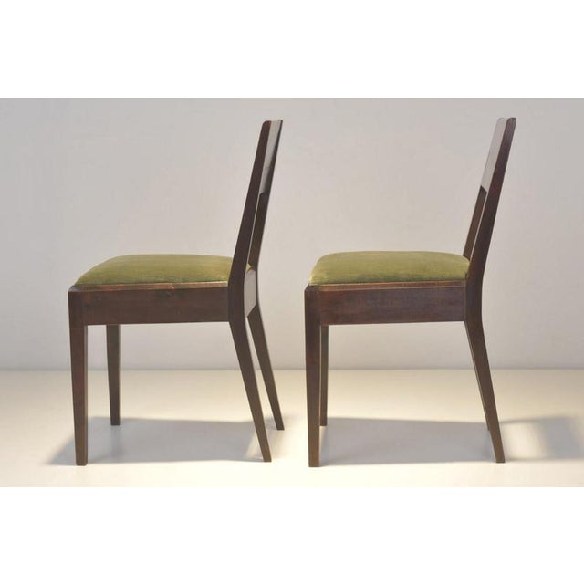 Cubist dining chairs designer: unknown year: around 1925 manufacturer: unknown country: germany measurements: h 83,5 cm sh...