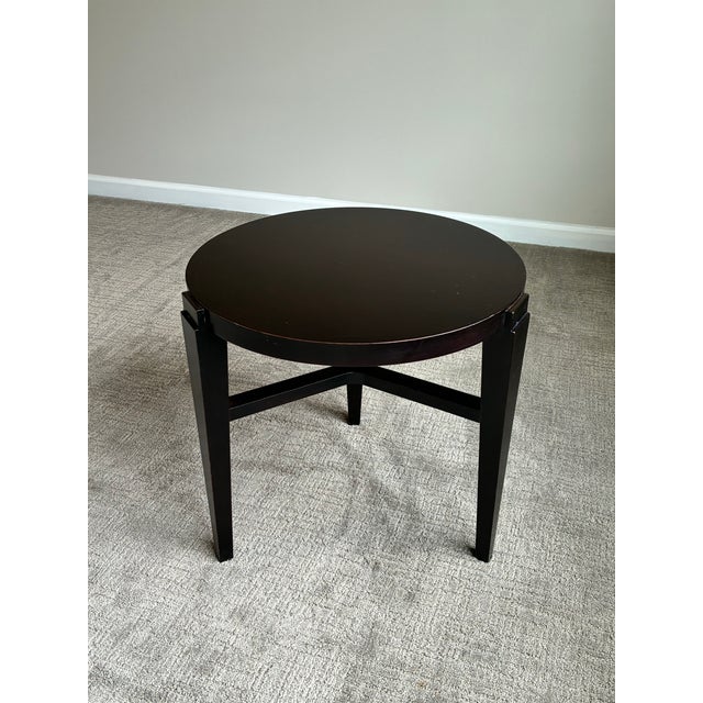 A refined round accent table by Baker Furniture, showcasing the brand’s signature understated elegance and exceptional...