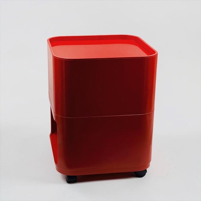 1960s Red Square Components Storage Unit by Anna Castelli Ferrieri for Kartell, 1960s For Sale - Image 5 of 17