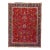 1950s Vintage Tabriz Red Handmade Persian Wool Rug With Shab Abbasi Design For Sale