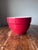 A.Santos Pottery Red Mixing Bowl Made in Portugal 8” diameter and 5.25” height No chips nor cracks. Scratches and crazing...