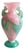 Murano Scavo Sommerso Glass Amphora Vase from Vetri Murano, 1980s For Sale