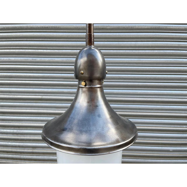 1930s Industrial Pendant Light by Kandem - Körting & Mathiesen Leipzig, 1930s For Sale - Image 5 of 11