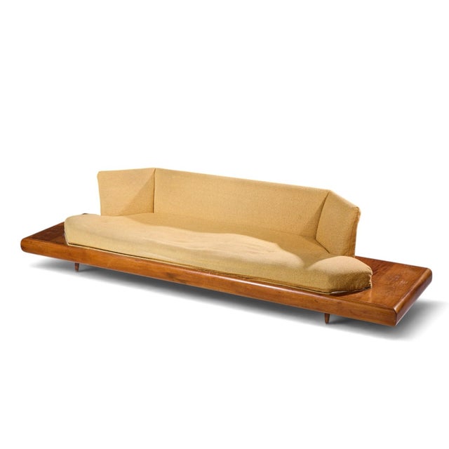 Adrian Pearsall for Craft Associates 2006-S Mid Century Walnut Sofa For Sale - Image 9 of 9