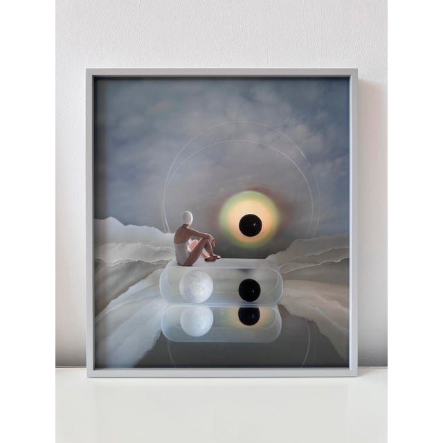 Artist: katerina belkina title: greeting the rising star media: photography, digital painting year: 2022 series: for all...