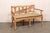 Italian Italian 3-Chair Back Sofa Bench W/Cane Seat For Sale - Image 3 of 11