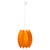Plastic Orange Cocoon Pendant Lamp, 1960s For Sale - Image 7 of 7