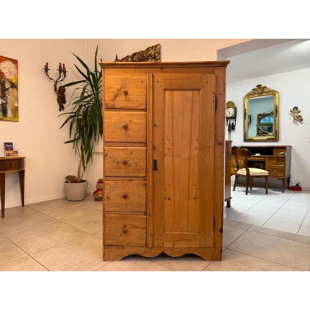 Biedermeier Rustic Bread Cupboard For Sale - Image 9 of 13