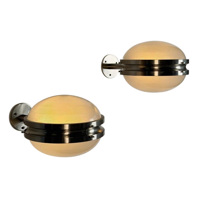 Large Version Gamma Wall Sconces by Sergio Mazza for Artemide, 1960s, Set of 2 For Sale