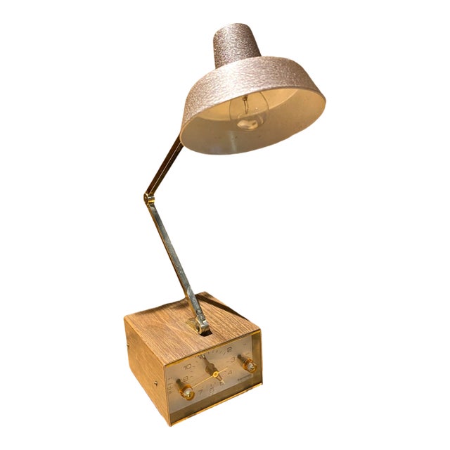 Mid 20th Century Rare Mid-Century Modern Tensor Alarm Clock/Task Lamp For Sale