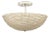 Jamie Young Tsunami Wood Beaded Semi Flush Mount For Sale