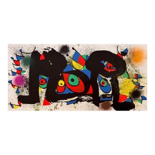 1974 Joan Miro Original Lithograph Sculpture 1 For Sale