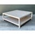 Early 21st Century Vintage White Wood Square Coffee Table For Sale - Image 5 of 12