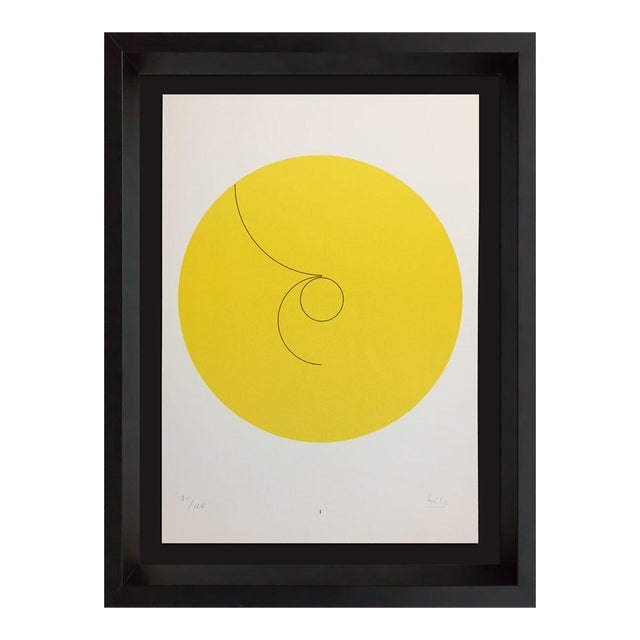 Max Bill Lithograph Original Hand Signed "Constellations" 1974 W/Frame For Sale