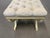 1970s 1970s Hollywood Regency-style Giltwood Curule Ottoman With Tufted Cushion For Sale - Image 5 of 14