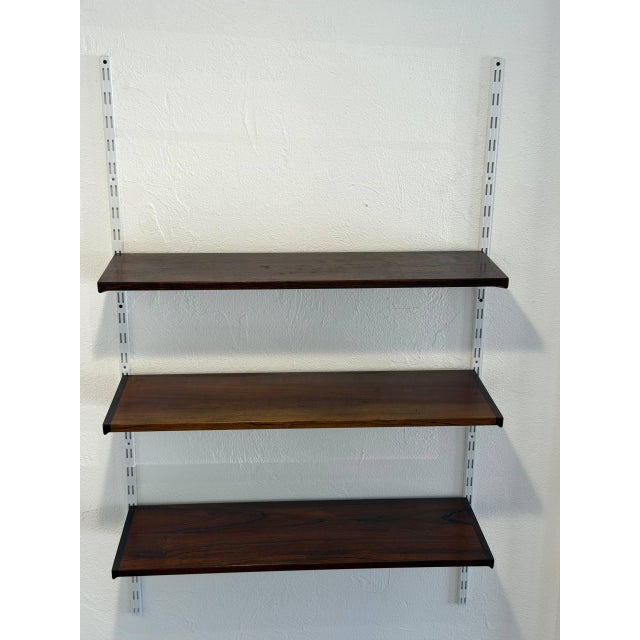 Danish Rosewood Wall Unit Scandinavian Shelving System in Style of Kai Kristiansen Mid Century For Sale - Image 10 of 11