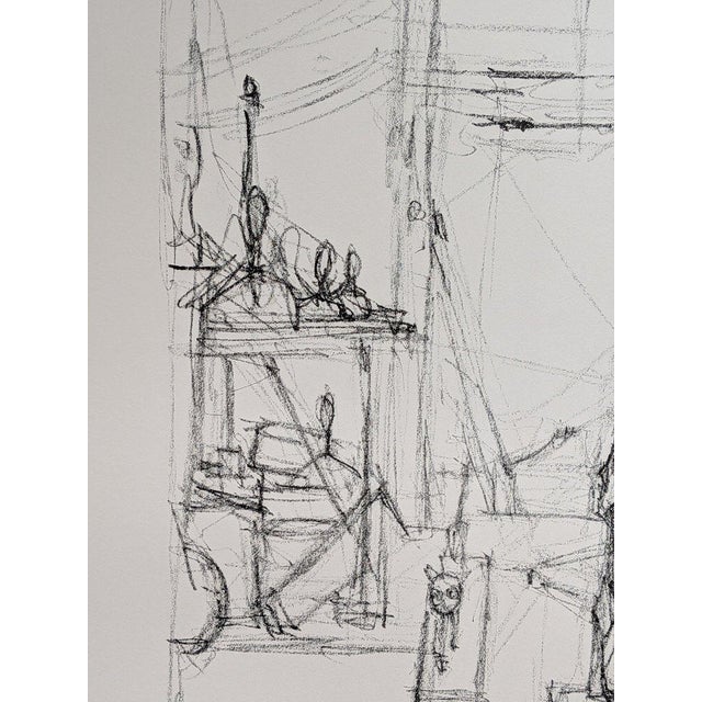 Lithographic Impression by Alberto Giacometti for Paris Arte, 1951 For Sale - Image 10 of 11