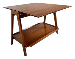 Mid-Century Walnut Drinks Trolley from Remploy
