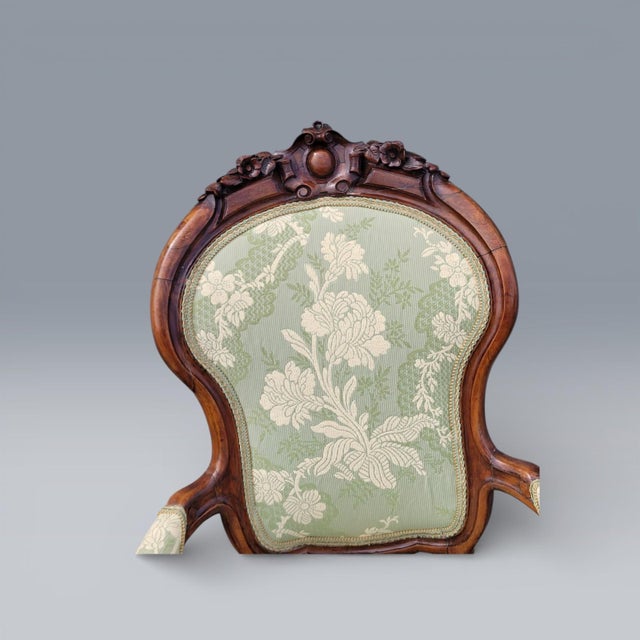 19th Century American Carved Rosewood Living Room Arm Chairs Newly Upholstered For Sale - Image 17 of 18
