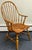 Ethan Allen Ethan Allen Country Craftsman Bowback Windsor Armchair For Sale - Image 4 of 11