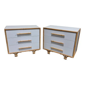 Modern History Home Somerset Bay Bamboo Chests - A Pair