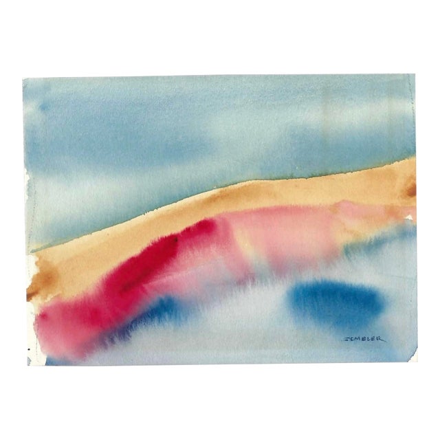 1960s Arthur Sembler Modern Painting For Sale