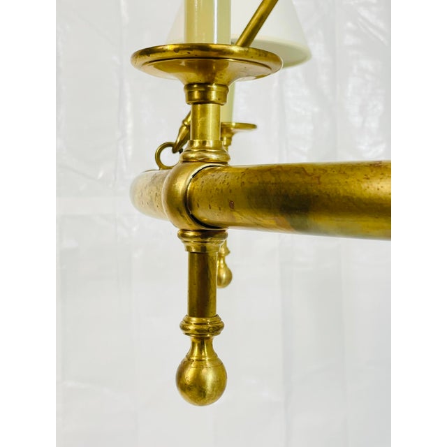 Oil Rubbed Solid Brass Chandelier by Chapman & Mayers for Visual Comfort For Sale - Image 16 of 17