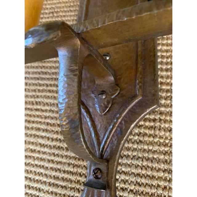 These wonderful wall sconces circa 1910 will mix beautifully in any style architecture. Simple elegant lightly hammered...