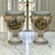 Traditional Pair Antique Belgian Pêtre À Baudour Neoclassical Porcelain Hunt Scene Urns For Sale - Image 3 of 18