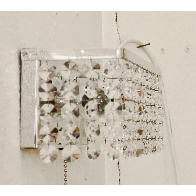 Vintage Wall Lamps in Chrome-Plating, 1950s, Set of 2 For Sale - Image 6 of 8