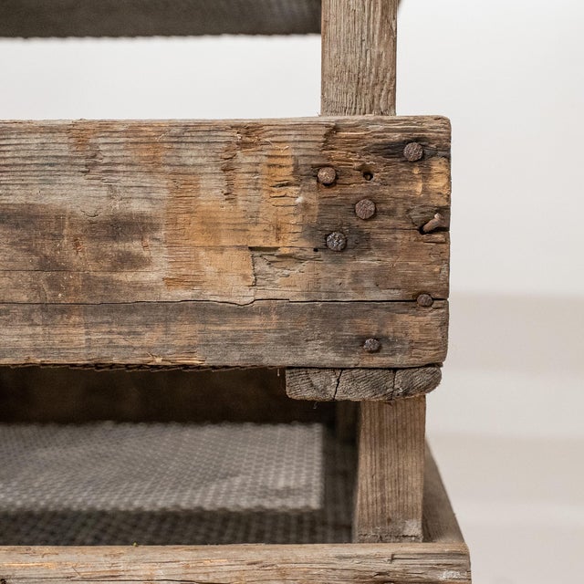 Antique Harvest Sieve – Rustic Wooden Grain Sifter For Sale - Image 4 of 14