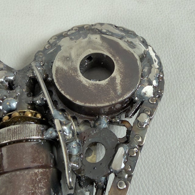 Simon Saronni, Heart Sculpture, 2025, Recycled Art Metal For Sale - Image 9 of 15