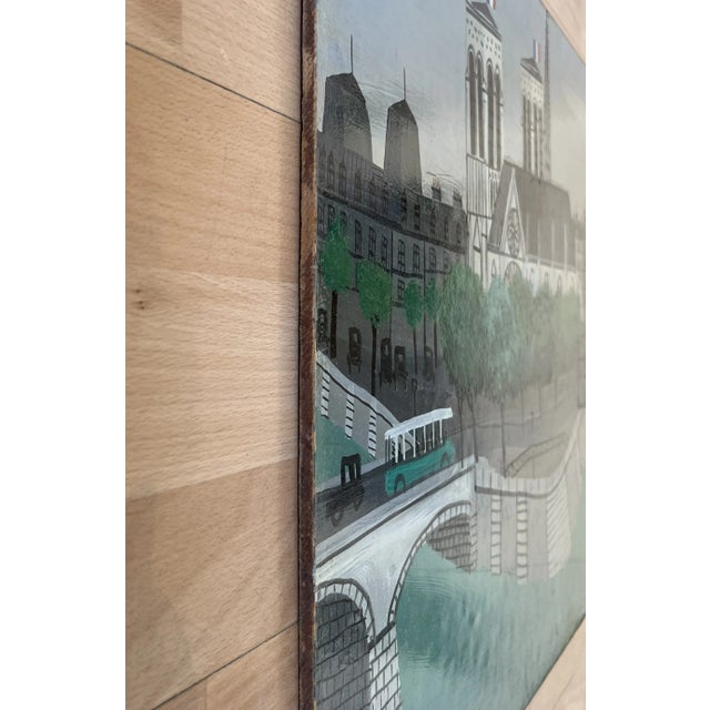 Armand Marie Guérin, Passerelle métallique, Oil on Wood For Sale - Image 8 of 11