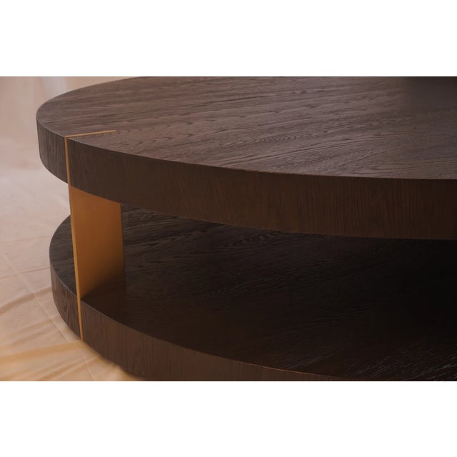 Restoration Hardware Verrazano Round Coffee Table by Rh For Sale - Image 4 of 6