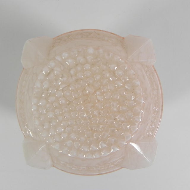Art Deco Ceiling Lamp with Pink Cloudy Shade, 1930s For Sale - Image 12 of 14