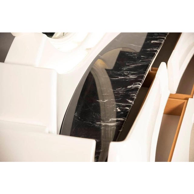 Space Age Lacquered Wood and Fibreglass Dressing Table from DBM Italia, 1970s For Sale - Image 14 of 18