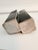 Contemporary Signed Sculptural Studio Pottery Double Bud Vase, Organic Modern For Sale - Image 3 of 6