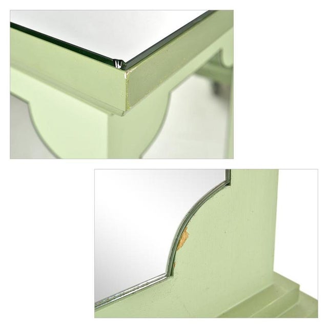 Wood Painted Wooden Mirror Columns, Set of 2 For Sale - Image 7 of 8