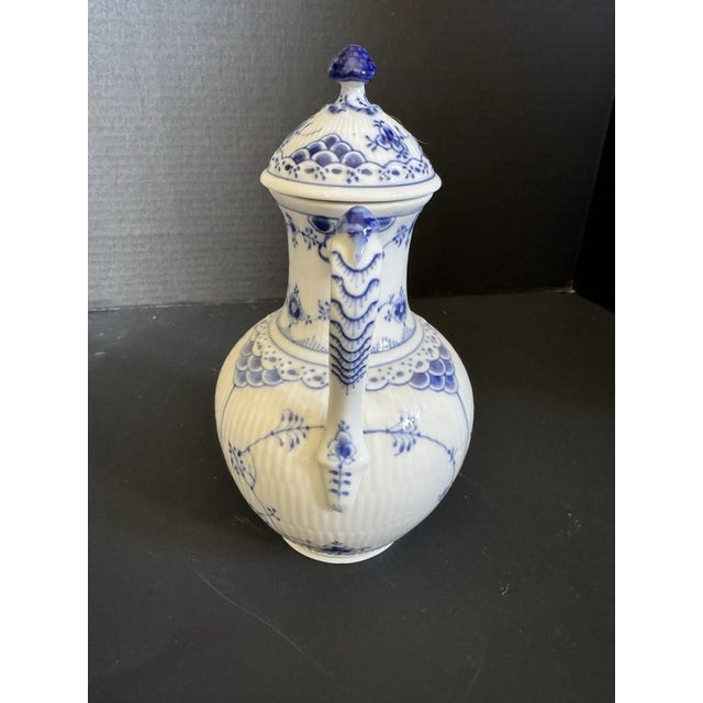 Mid-Century Modern Vintage Royal Copenhagen Denmark Teapot Coffe Pitcher For Sale - Image 3 of 5